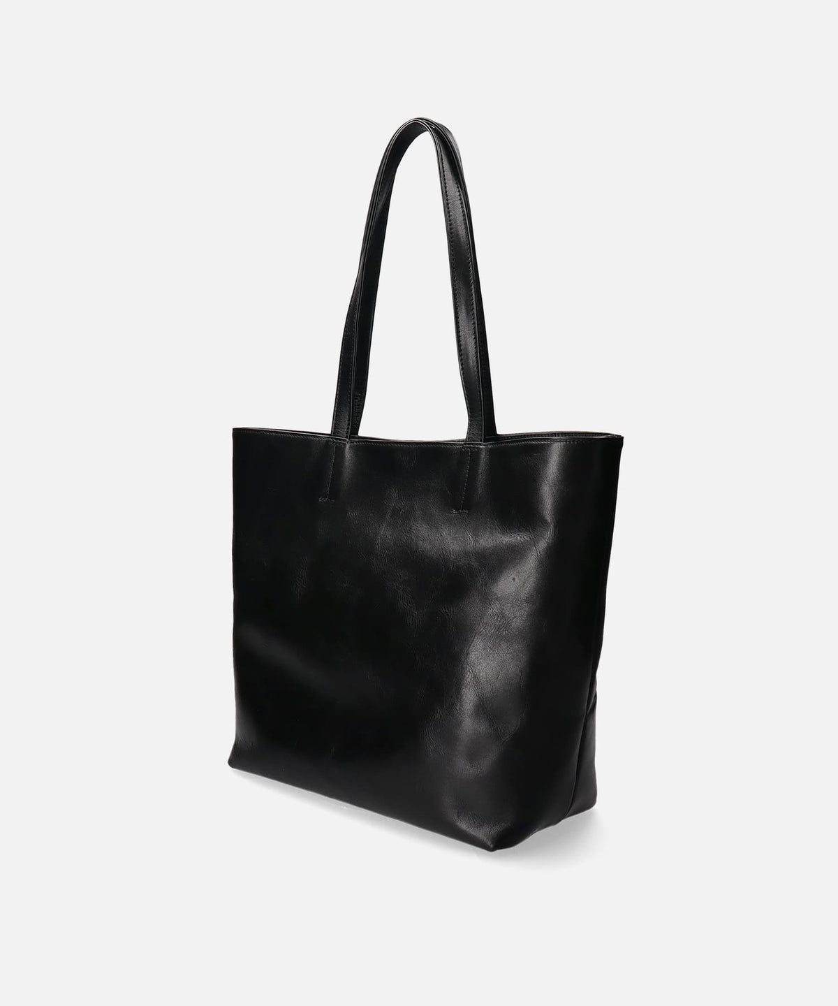 SPB-101IL Black Leather Tote Bag