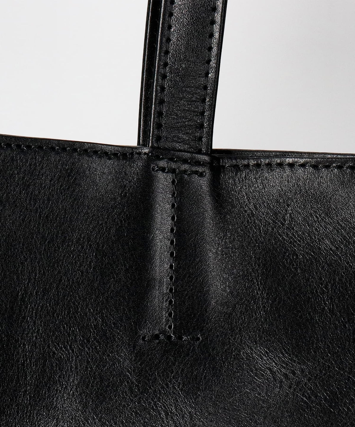 SPB-101IL Black Leather Tote Bag
